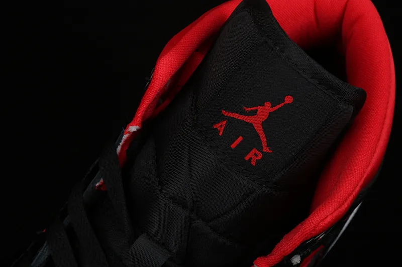 All categories Air Jordan Jordan series basketball shoes Air Jordan 1 Mid Air Jordan 1 Mid WMNS AJ1 Joe 1 black red patent leather silk BQ6472-600